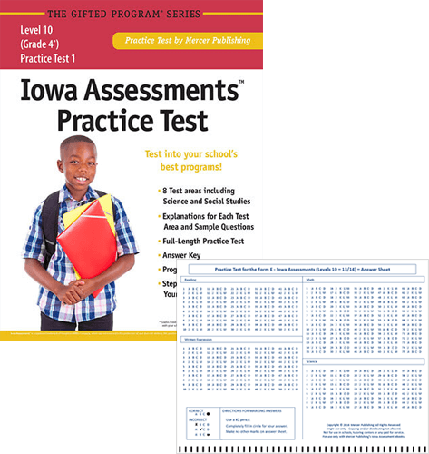 Iowa Assessments Test Prep Materials for Grade 4