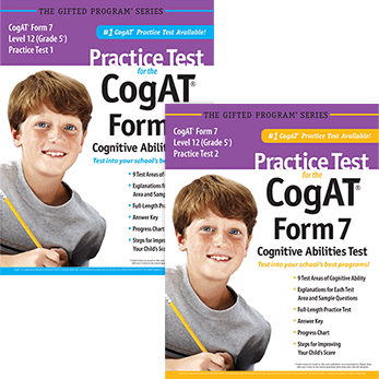 CogAT Grade 5 Level 12 form 7 Practice Tests 1 and 2 eBook