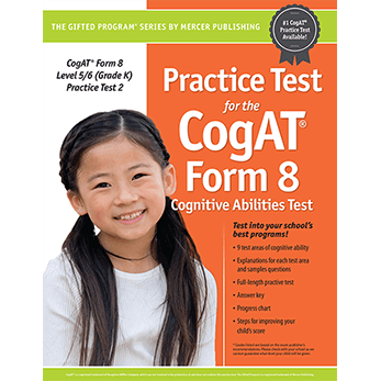 Cogat Form 8 Level 5/6 Grade K Practice Test 2 eBook