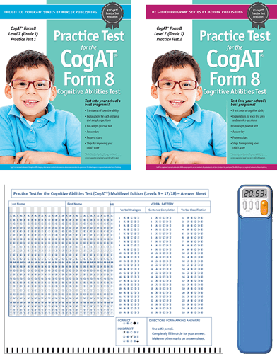 CogAT Grade 1 (Level 7) Form 8 Study Package