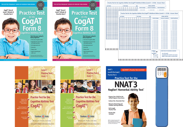 CogAT Grade 1 Total Study Package