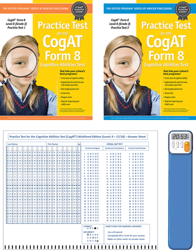 CogAT Grade 2 Primary (Level 8) Form 8 Study Package