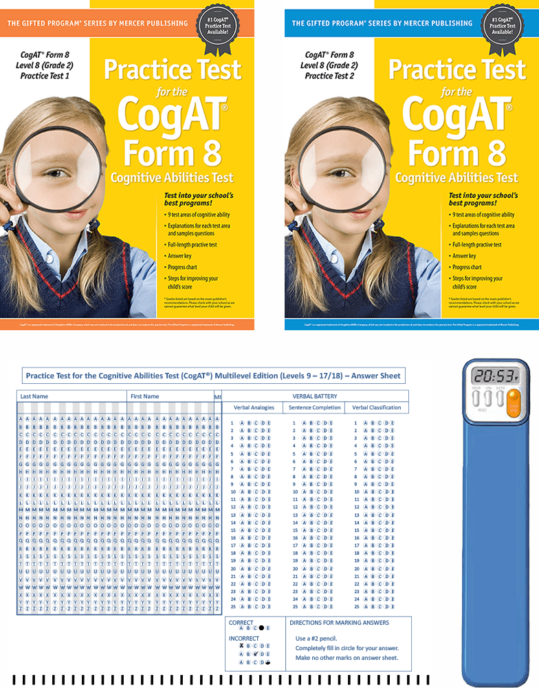 CogAT Form 8 Study Package for Grade 2 Primary