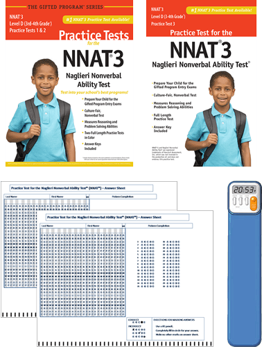 NNAT3 Grade 3/4 Level D Test 1, 2, and 3 - Total Study Package